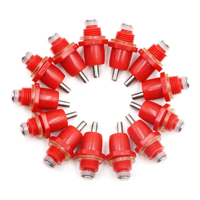 10 pcs Chicken Drinker Nipples Automaitic Poultry Bird Waterer Nipples 360 Angle Drinkers Poultry farm Feeding Equipment