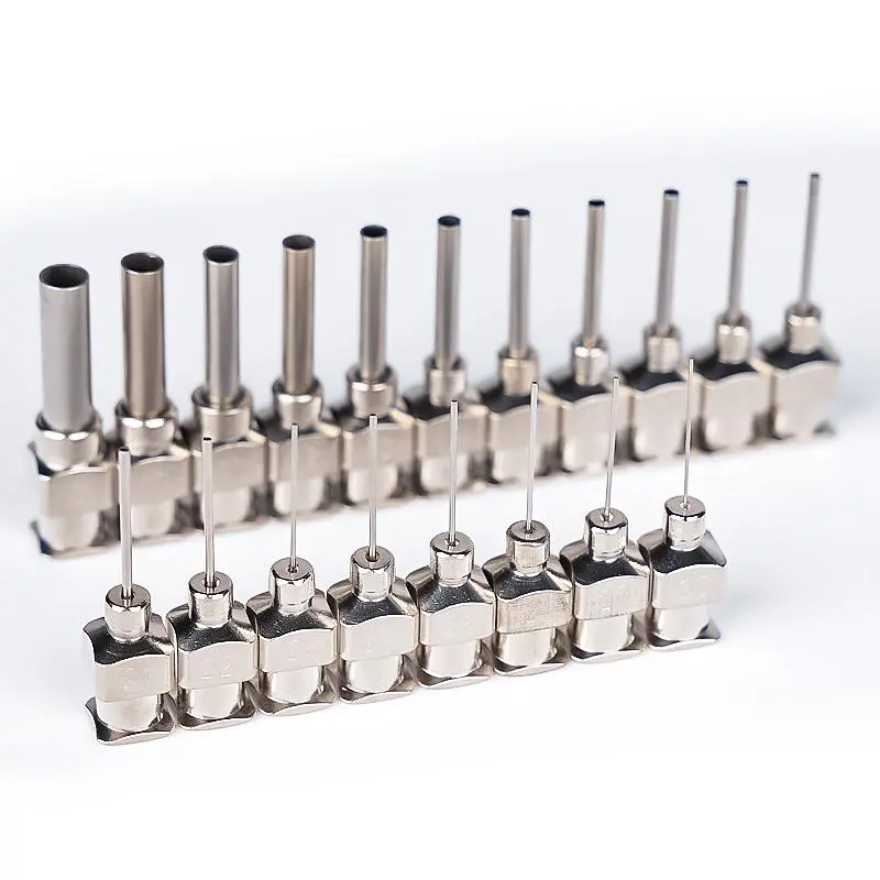 1/2Inch 12Pcs/box Dispensing Needle Stainless Steel Blunt Tip Needle for Filling Liquids, Glues and Syringes 8G-30G Needle