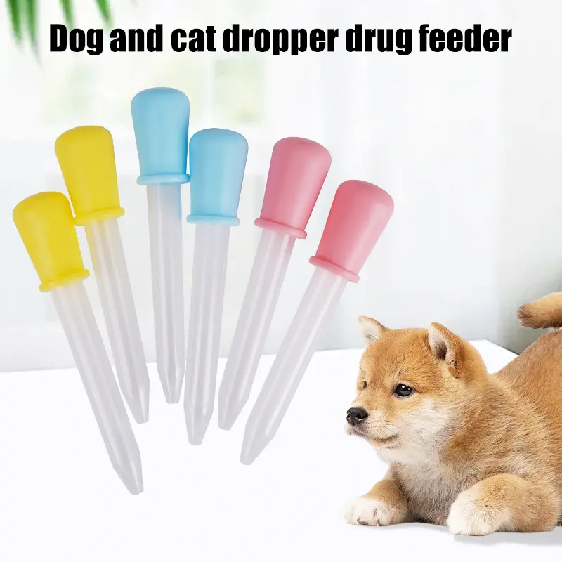 Pet Feeder Kittens Puppies Dropper Feeding Device Multi Functional Pet Feeding Aid Prevent Choking Transparent Feeding Tools