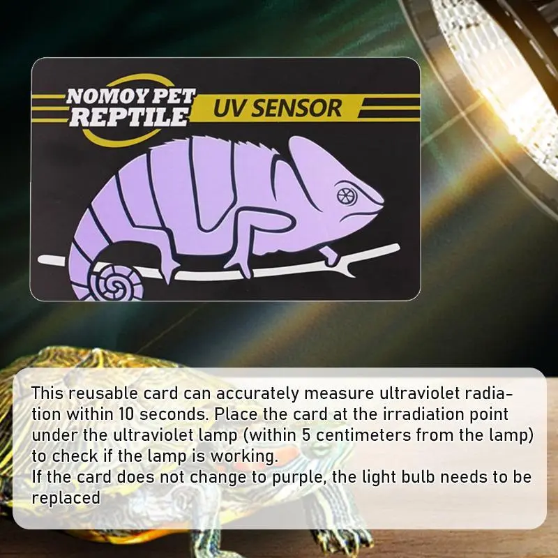 Uvb Test Cards Reptiles Uvb Lamp Uv Test Card Life Effective Tests Measurement Analysis Reusable Tools Uv Light Meter Detection