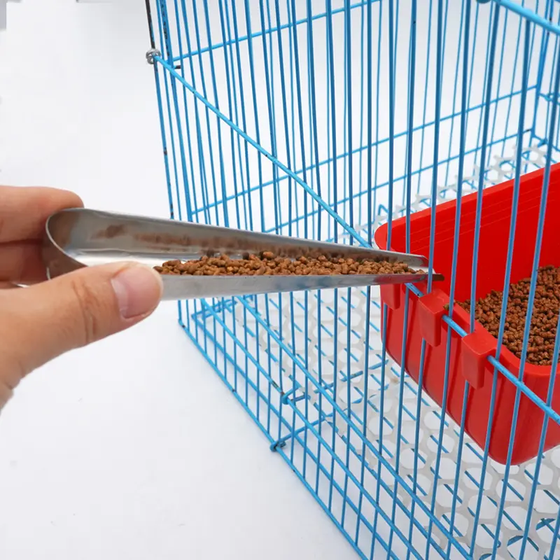 1pcs Stainless Stainless Feeder Bird Feeding spoon chick Feeding Spoon Pet Parrot Bird Cage Food Spoon Feeding Tools Supplies