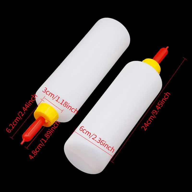 1-3Pcs 400Ml Lamb Milking Bottle with Soft Rubber Nipple Sheep Milk Drinking Pot Piglet Sheep Waterer Farm Animal Feeding Tools