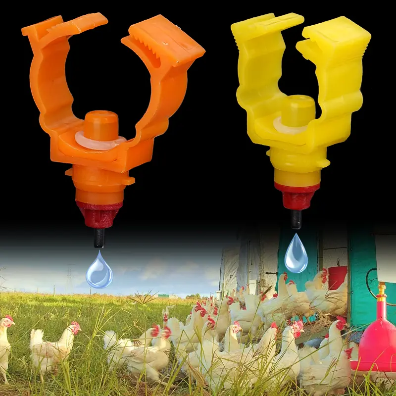 10pcs Chicken Drinker Nipple Cups Automatic Poultry Water 25/20 mm Pipes Ball Nipple Poultry Feeding Waterer Tools