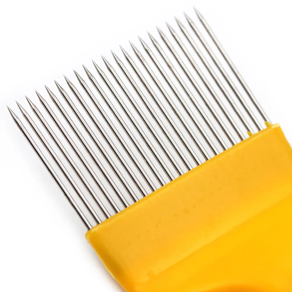 Bee needle Cut Honey Fork Knife Beekeeping Tool With Red And Yellow 21-Needle Honey Comb Shovel Scraper