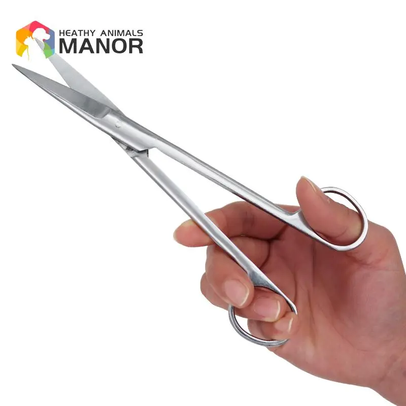 14/16/18Cm Animal Veterinary Vet Medical Stainless Steel Surgical Scissors Straight Curved Tip Scissors Farming Tools