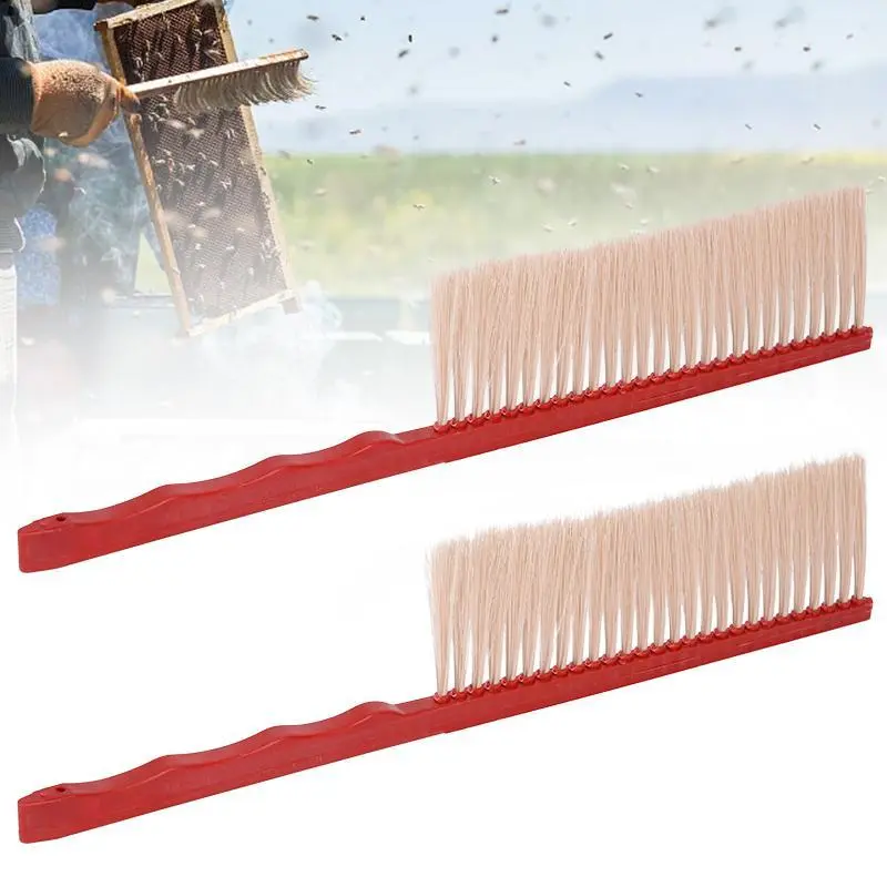 Bee Sweep Tools Soft Bristle Brush Long Handle Wood Honey Brush Wasp Bee Sweep Beekeeping Equipment Beekeeping Tools Bee Brush