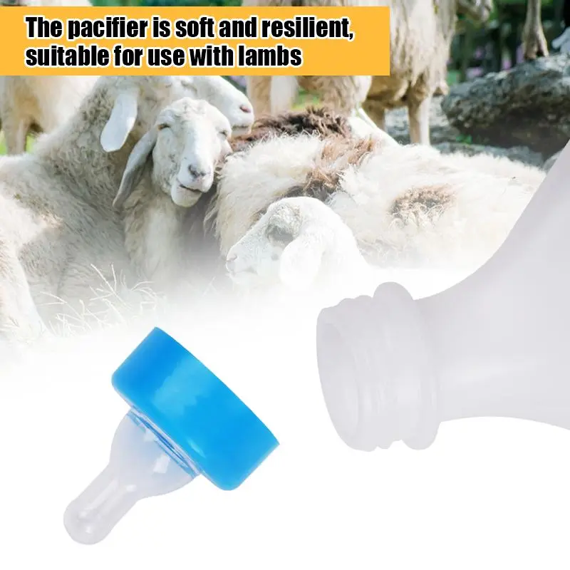 500Ml/800Ml Goat Milk Pot Feeding Baby Hanging Goats Lamb Feeding Device Small Animal Feed Bottle Silicone Nipple Milk Bottle