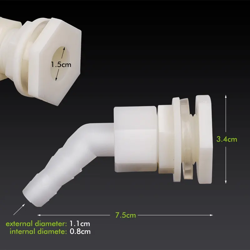 DN15 Water Tank Connector Water Tank Hose Outlet Outlet Inlet Plastic Connector Chicken Rabbit Drinker Aquarium Connector