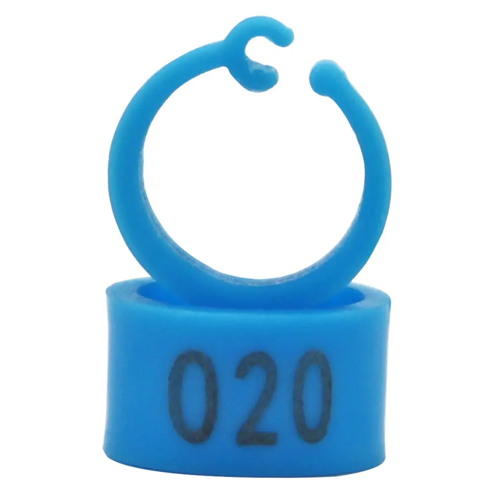 100 Pcs Birds Pigeon Feet RingsMulticolor Plastic Dove Leg Band Poultry Parrot Clip Band Foot Ring Supplies Bird Appliances
