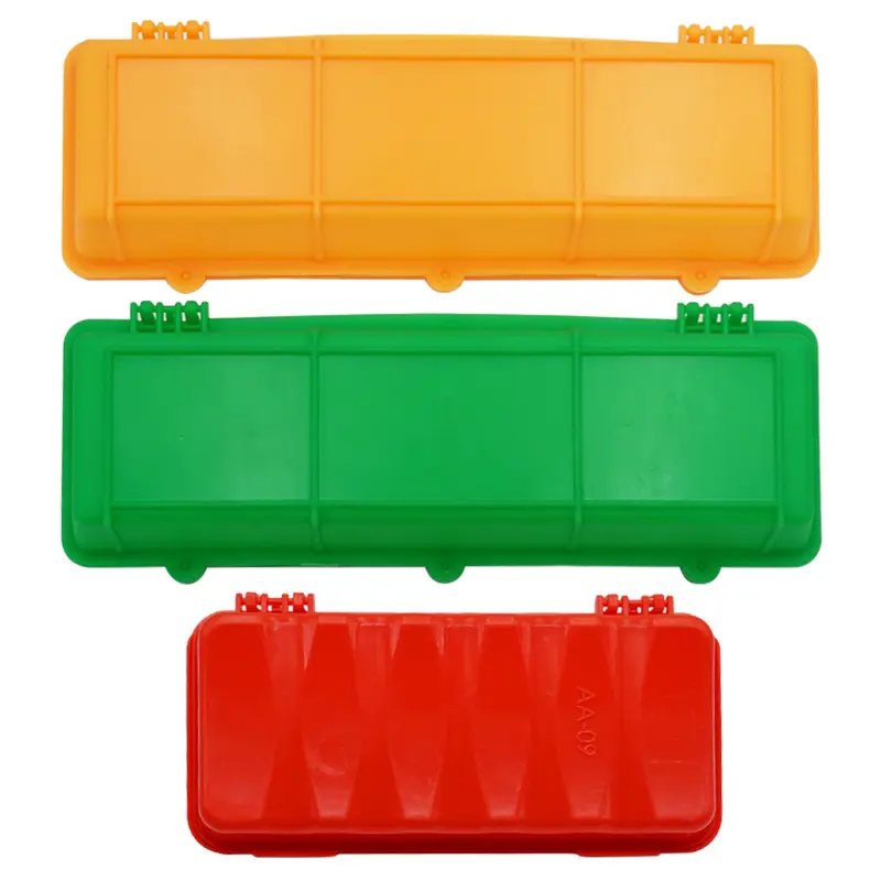 1 Pc Double Row 12/16 Holes Poultry Ground Feeder Plastic Clamshell Feeding Chicken Groove Farm Breeding Supplies