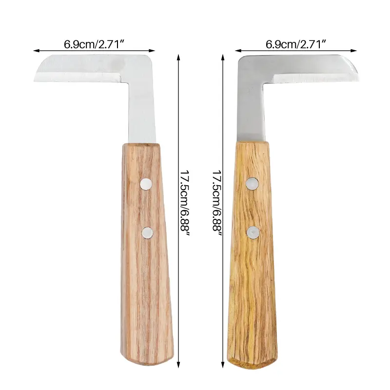2Pcs Cattle Horse Repair Hoof Knife Hoof Cutter Right/left Hand Animal Foot Pruning Tool Shears Farm Veterinary Supplies