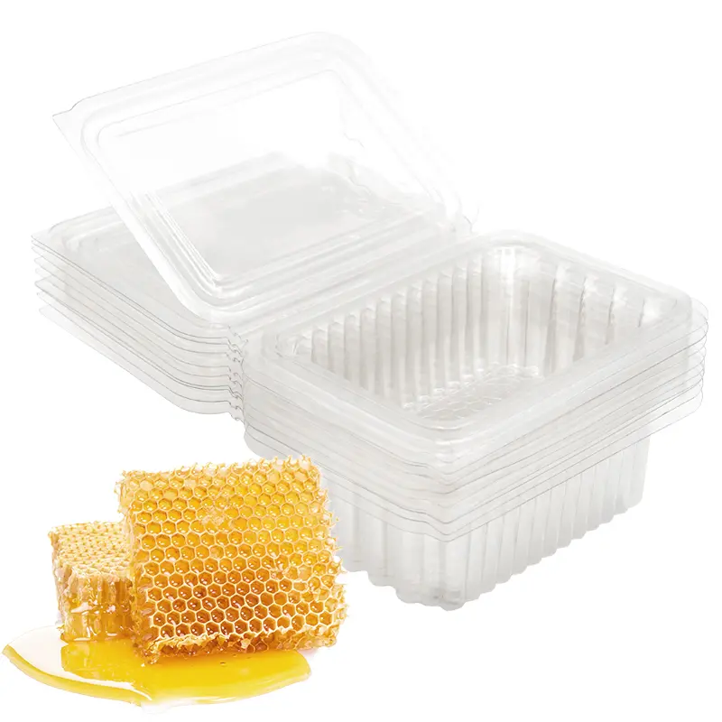 10 Pcs Plastic Honey Lattice Box Bee Beekeeping for Bee Tools Equipment Supply Transpar Honey Box