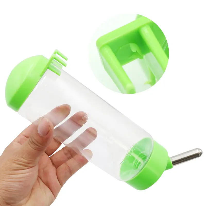 500ml Hamster Drinker Water Bottle Dispenser Feeder Hanging Pet Dog Guinea Pig Squirrel Rabbit Drinking Head Pipe Fountain