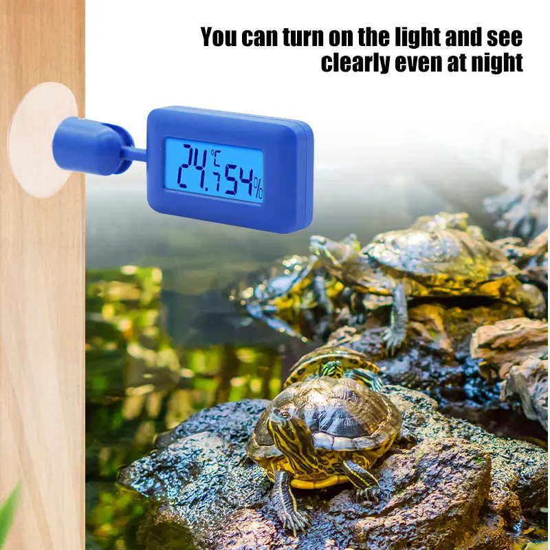 Mini LCD Digital Thermometer Hygrometer Indoor Temperature Sensor Humidity Meter Gauge 360 Degree Rotating with Suction Cup 1Pcs