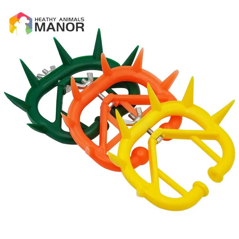 10 Pcs Cow Cattle Bull Nose Rings Weaner Milk Sucking Preventer Calf Nose Ring Cattle Plastic Nose Thorn Livestock Equipments
