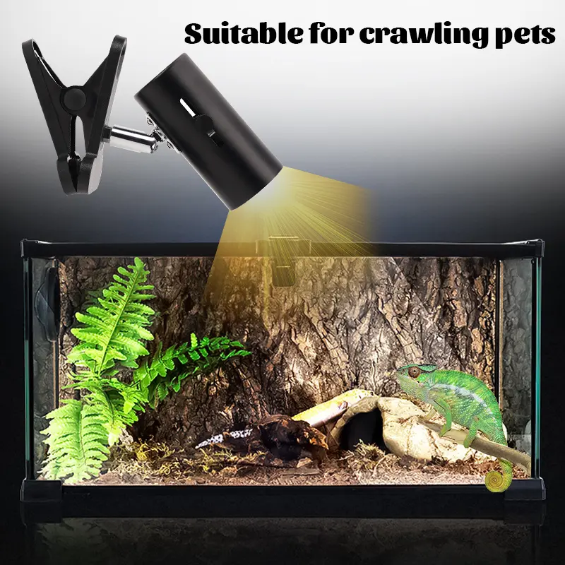UVB E27 Pet Reptile Lamp Bulb with 360 Degree Flexible Holder Lamp Turtle Basking UV Heating Lamp Kit Tortoises Lizards Light