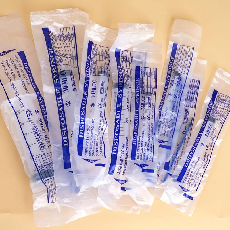 1-60Ml 5Pcs Plastic Veterinary Syringe Without Needles Pet Cub Feeder Breastfeed Tube Individually Packaged Multipurpose Tool