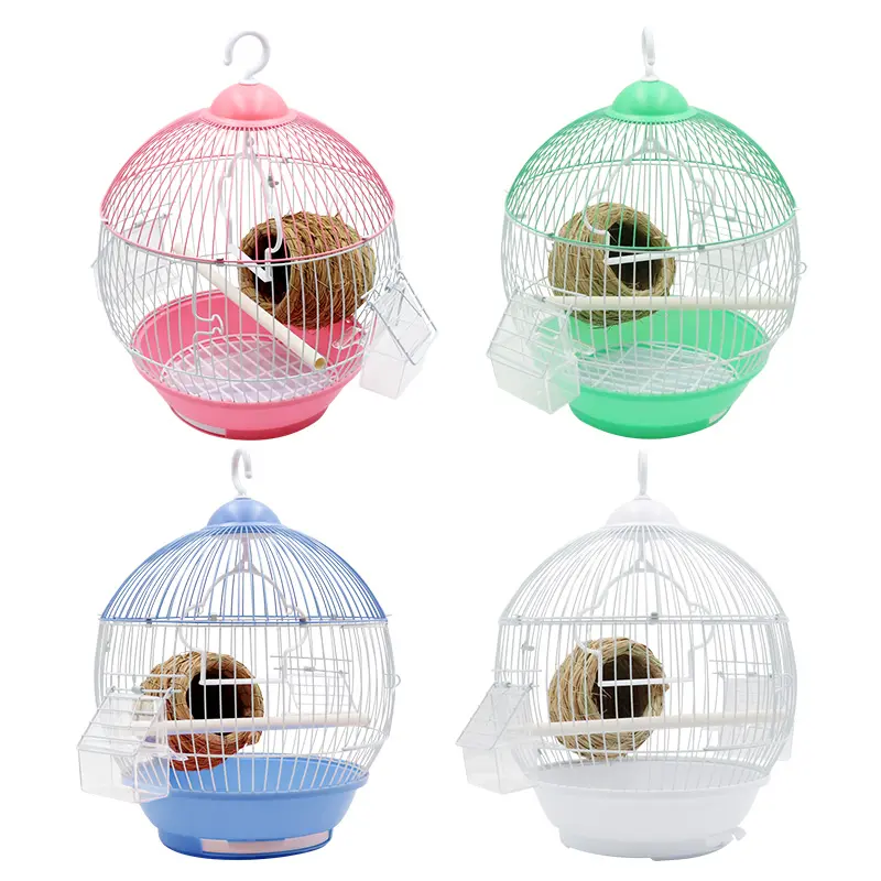 Small Bird Cage Pearl Bird Parrot Acacia Wrought Iron Universal Birdcage Small Bird Metal Wire Home