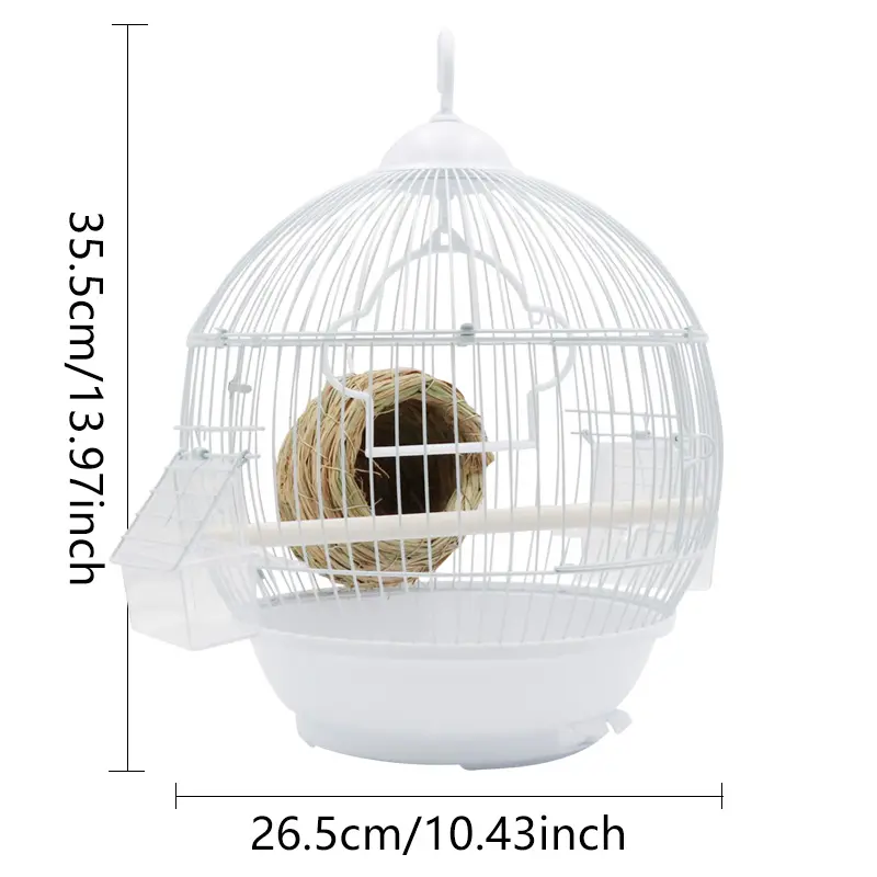 Small Bird Cage Pearl Bird Parrot Acacia Wrought Iron Universal Birdcage Small Bird Metal Wire Home