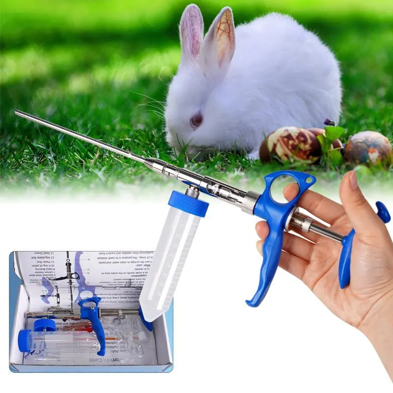 Stainless Steel Rabbit Insemination Gun 2ml Rabbit Sperm Input Devic Semen Collector Rabbit With Artificial Veterinary Tool Set