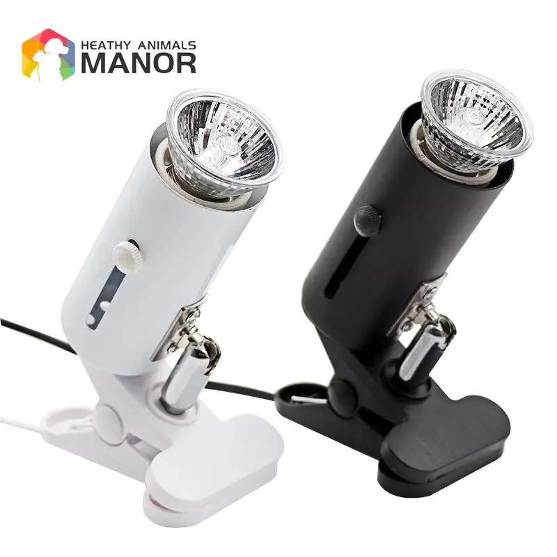 Reptile Lamp Kit with Clip-on Ceramic Light UVA+UVB 3.0 Holder Turtle Basking UV Heating Lamp Set Tortoises Lizard Lighting 220V