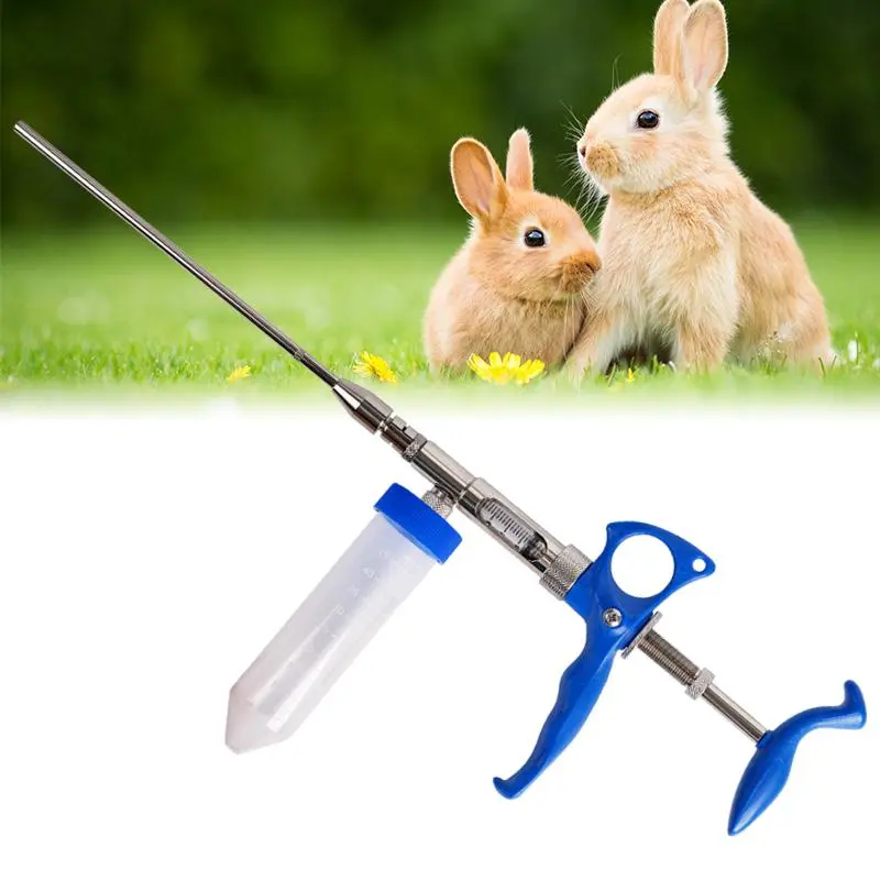 Stainless Steel Rabbit Insemination Gun 2ml Rabbit Sperm Input Devic Semen Collector Rabbit With Artificial Veterinary Tool Set