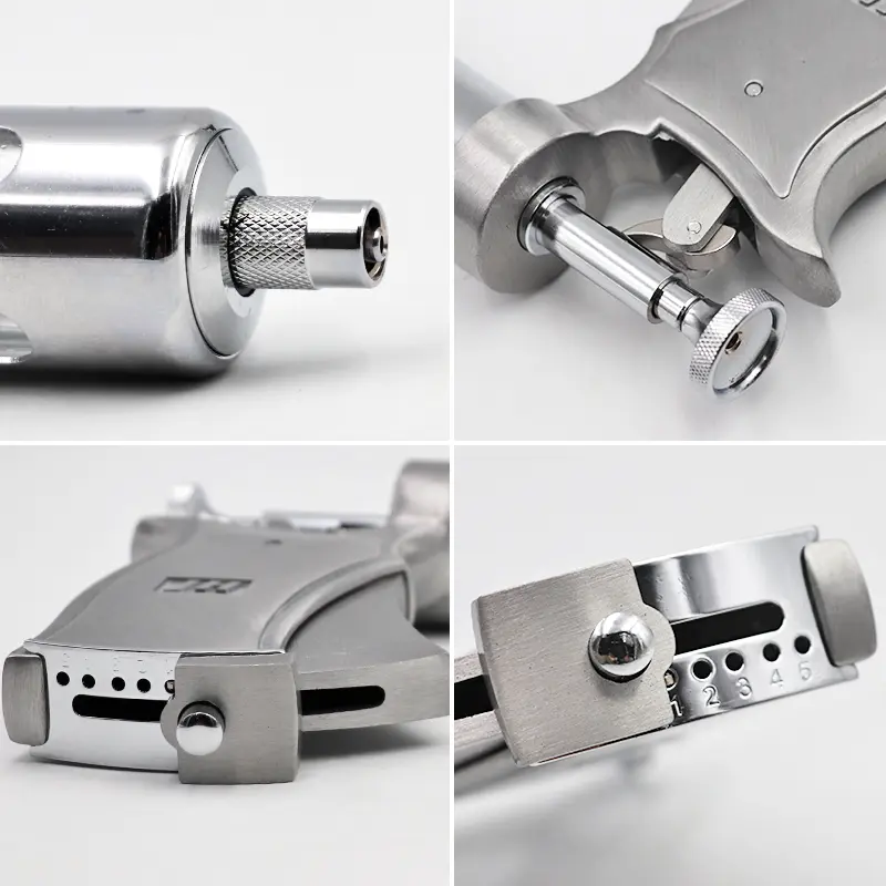 50ml Adjustable Continuous Syringe Gun Semi Automatic Metal Animals Vaccine Njector Tools for Horse Sheep Cattle Pig Injection
