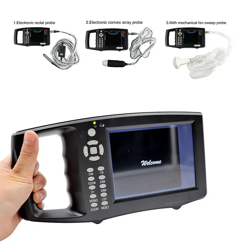 5.6 Inch LCD Screen Portable Veterinary Ultrasound Scanner For Cattle Cow Pig Horse Ultrasound pregnancy testing Machine