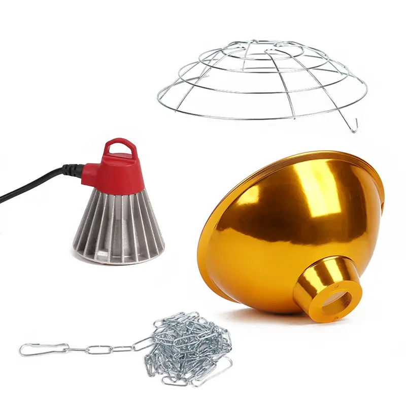 Livestock Pig Brood Warmer Heating Lamp Shade Adjustable Temperature Farm Poultry Goose Pig Cultivation Heat Preservation Lamp