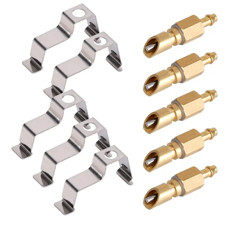 50Pcs Copper Small Animals Nipple Drinker Pet Rodents Mouse Rabbit Rat Automatic Pure Copper Brass Material Nuzzle Spring Feeder
