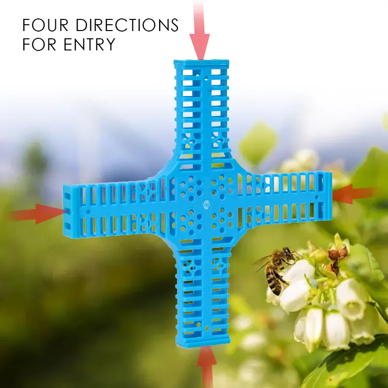 New Beekeeping Plastic Queen Cage Bee Cross Shaped Queen Bee Transfer Cage Beekeeper Apiculture Catching Catcher Equipment Tools