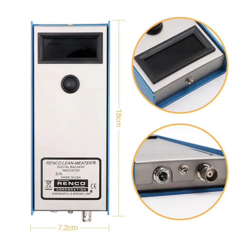 Pig Back Fat Detection Equipment Farm animals Porket Criterion Precise Detector Farming Equipment Livestock Fat Measurement