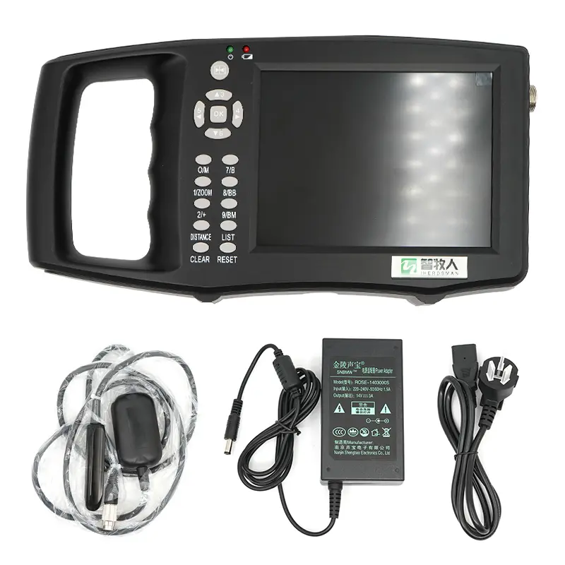 5.6 Inch Screen Portable Veterinary Cattle Ultrasound Scanner with 2 probes Cow Sheep Horse Ultrasound Pregnancy Testing Machine