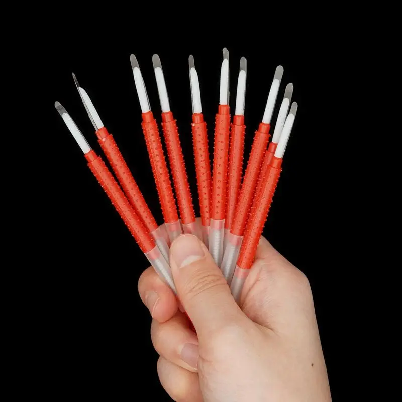5Pcs Bee Queen Larva Graft Tools Beekeeping Transfer Pen Bee Pin Durable All-Plastic Apiculture Retractable Grafting Bee Tools