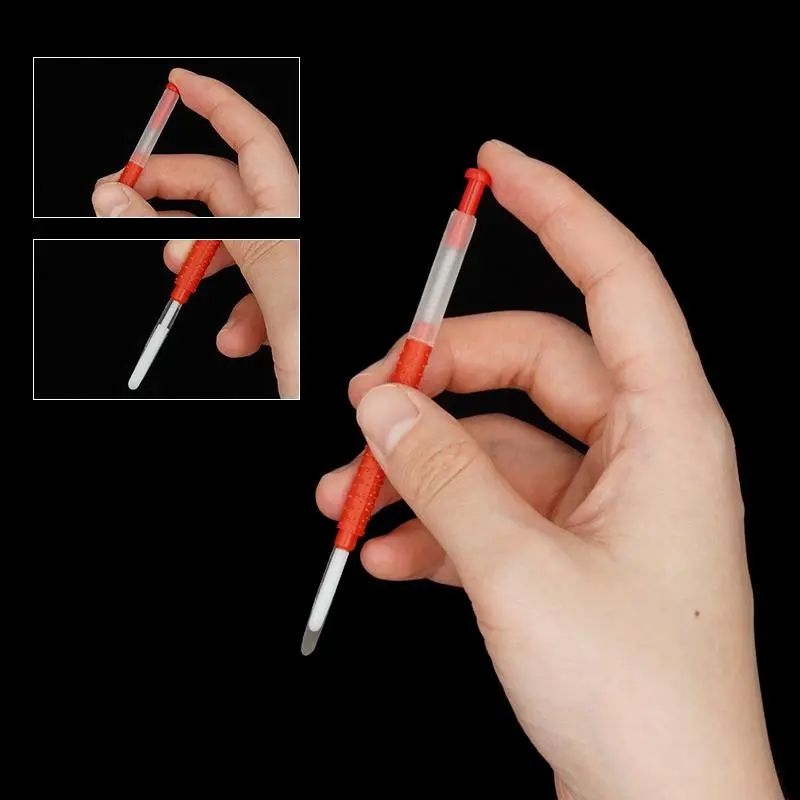 5Pcs Bee Queen Larva Graft Tools Beekeeping Transfer Pen Bee Pin Durable All-Plastic Apiculture Retractable Grafting Bee Tools