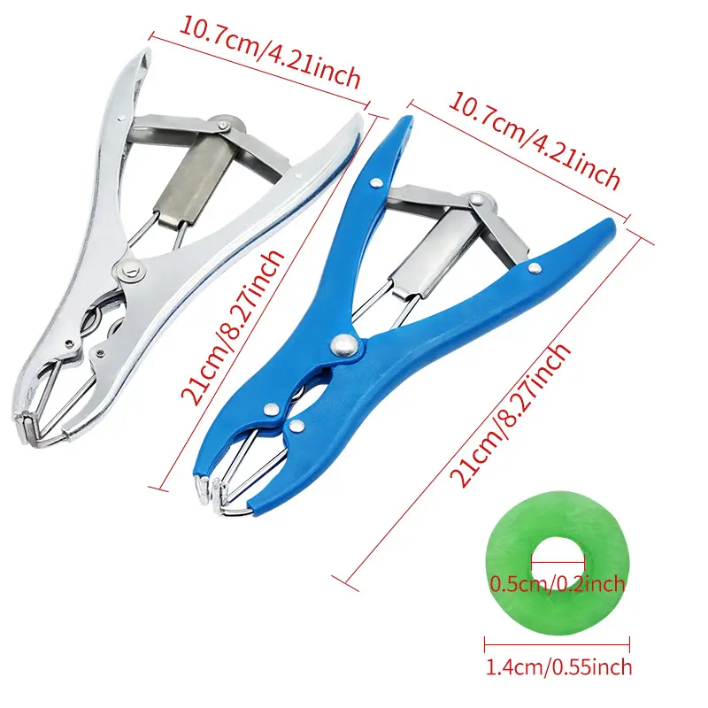 Sheep Expansion Pliers Piglet Castration Forceps Tail Docking Clamp Bloodless Livestock Goat Tail Castrate Rings Farm Animal 1Pc