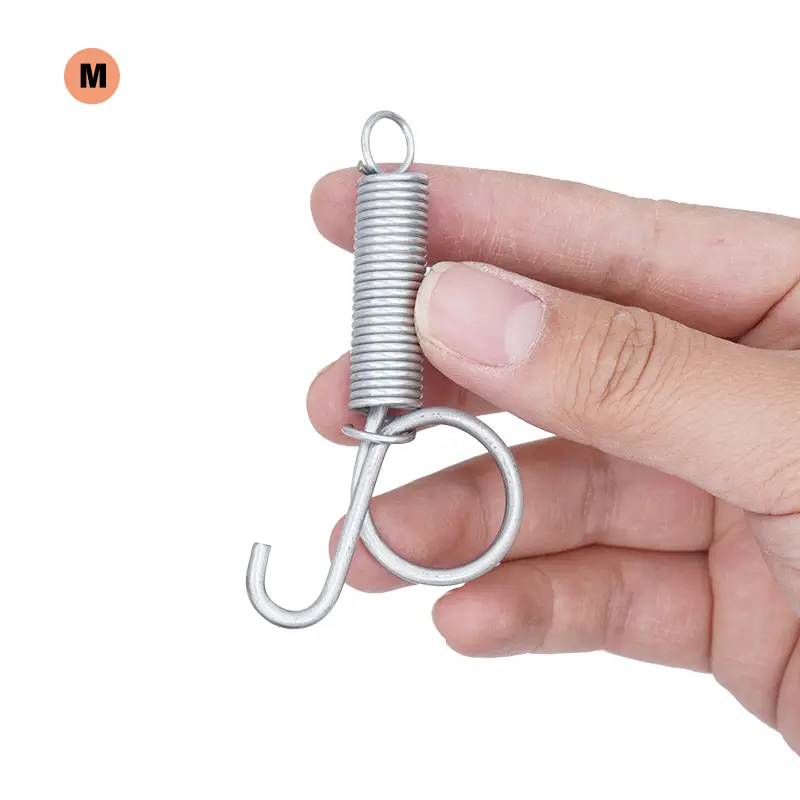 10Pcs Cage Door Spring Hook Metal Spring Hook Sturdy Tension Fixing Spring for Wire Rabbit Bird Hamster Cage Binding Cage Tool