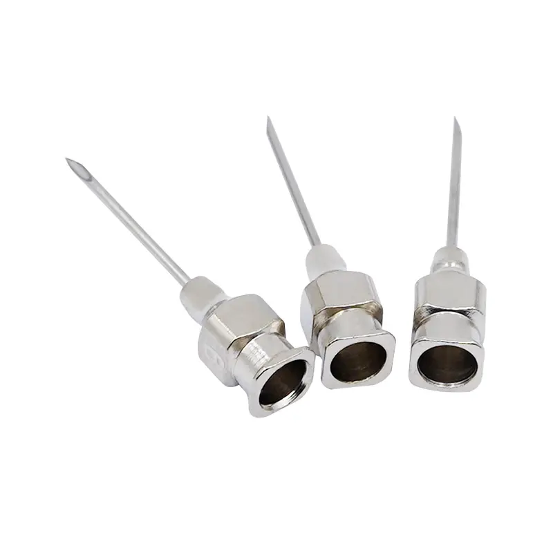 10Pcs Stainless Steel Syringe Needle Dispensing Blunt Needle Tip Farm Animals Tools Veterinary Accessories