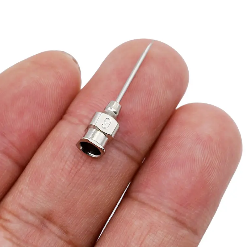 10Pcs Stainless Steel Syringe Needle Dispensing Blunt Needle Tip Farm Animals Tools Veterinary Accessories