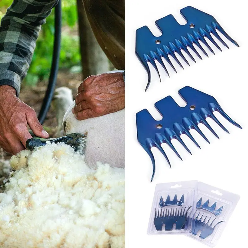 4/13 Tooth Wool Scissors Blade Sheep Shears Comb Cutter Goats Alpaca Farm Clipper Bent Scissors Wool Clippers Replacement Blade