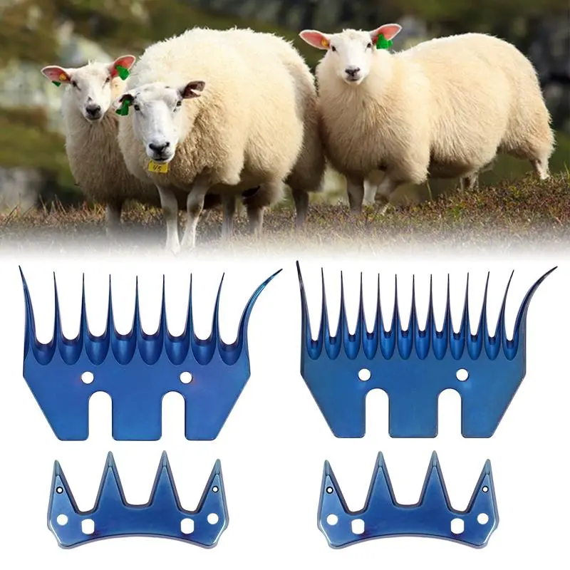 4/13 Tooth Wool Scissors Blade Sheep Shears Comb Cutter Goats Alpaca Farm Clipper Bent Scissors Wool Clippers Replacement Blade
