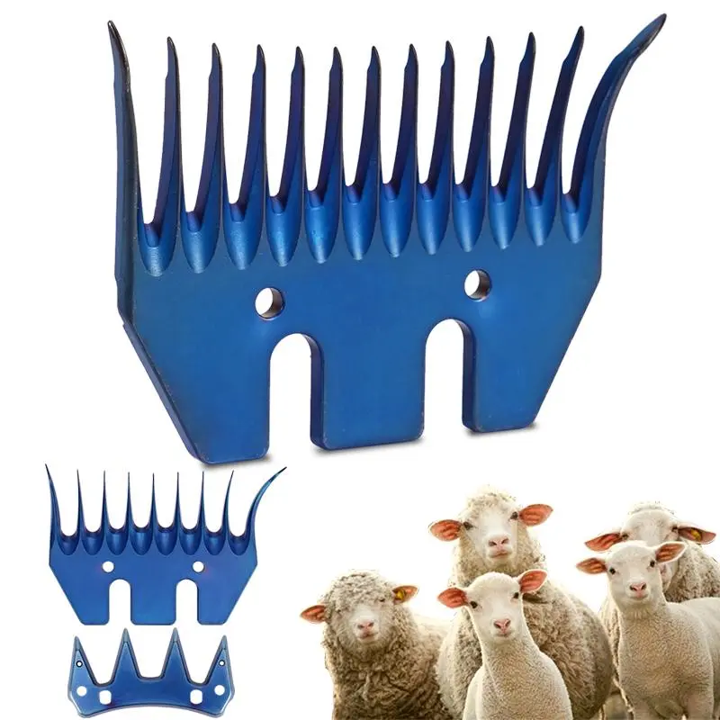 4/13 Tooth Wool Scissors Blade Sheep Shears Comb Cutter Goats Alpaca Farm Clipper Bent Scissors Wool Clippers Replacement Blade
