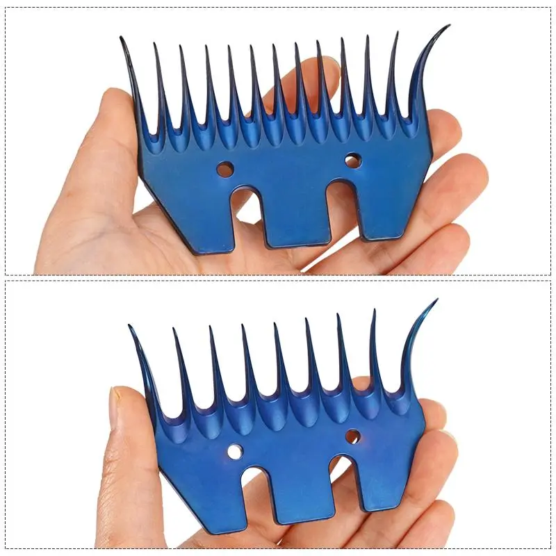 4/13 Tooth Wool Scissors Blade Sheep Shears Comb Cutter Goats Alpaca Farm Clipper Bent Scissors Wool Clippers Replacement Blade