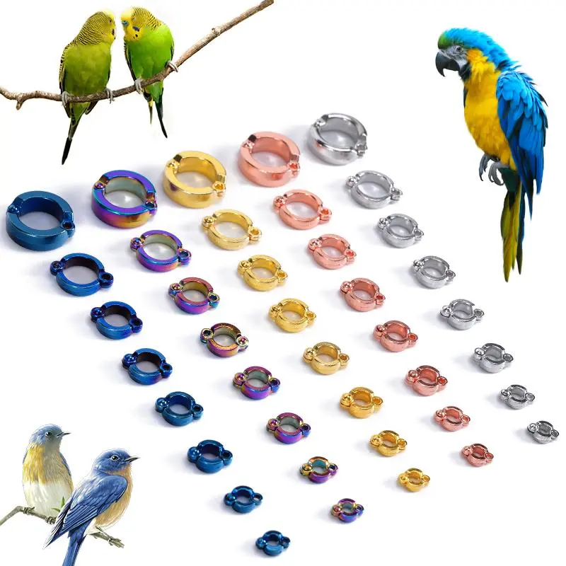 4mm-14.5mm Parrot Leg Ring Bird Flying Rope Foot Ring Outdoor Accessories for control bird flying outdoor