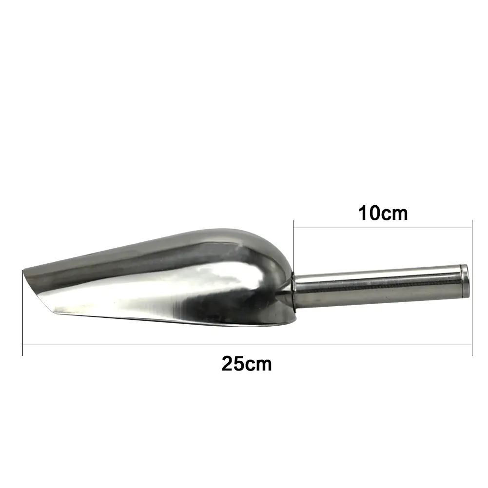 Farm Animal Pig Feed Shovel Thickened stainless steel hopper feeding hopper scoop shovel Products Equipments