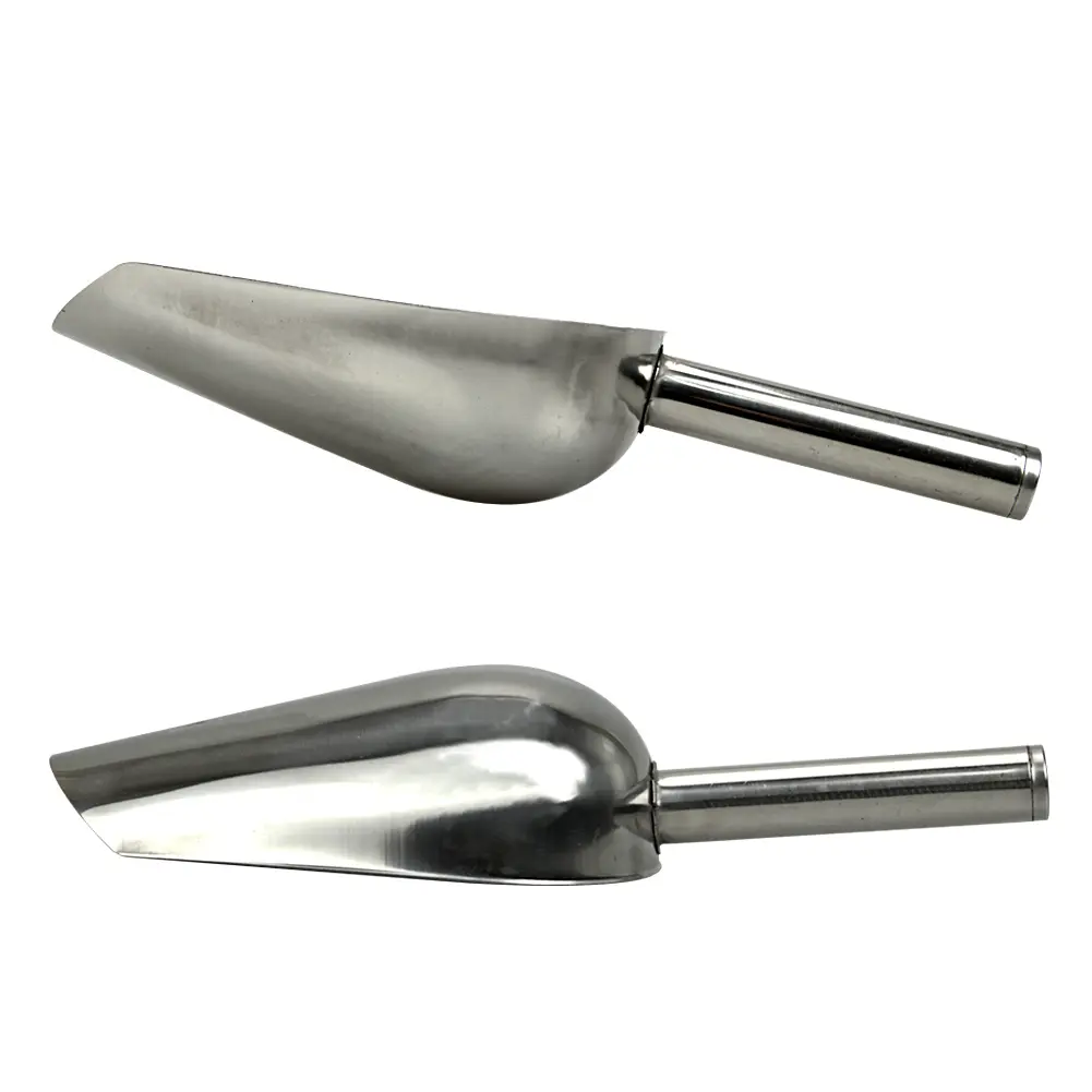 Farm Animal Pig Feed Shovel Thickened stainless steel hopper feeding hopper scoop shovel Products Equipments