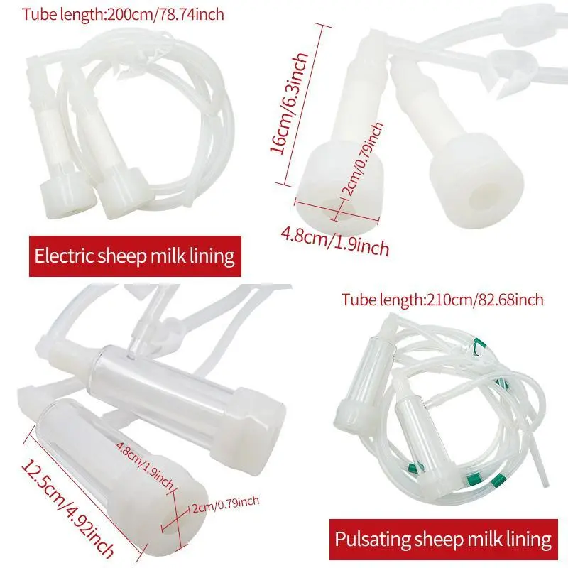 5L Cow Milking Machine Goat Sheep Milking Machine Set/Only Bucket ,Vacuum Pump Milking Supplies Farm Equipment Cow Sheep Milker