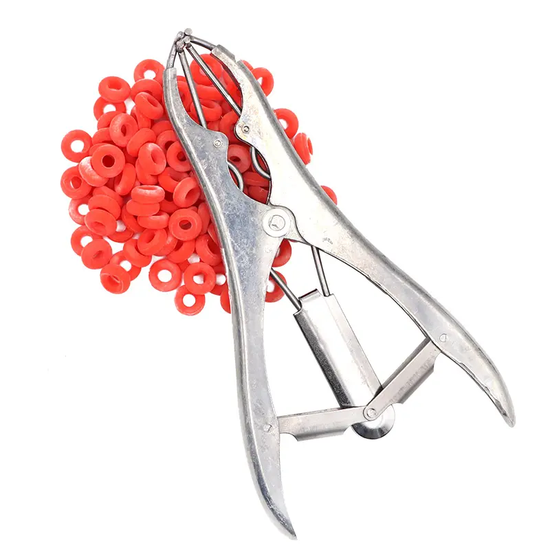 Farm Animal Tail Removal Pigs Sheep Castration Pliers Particulate Rubber Ring Castration Device Veterinary Equipment