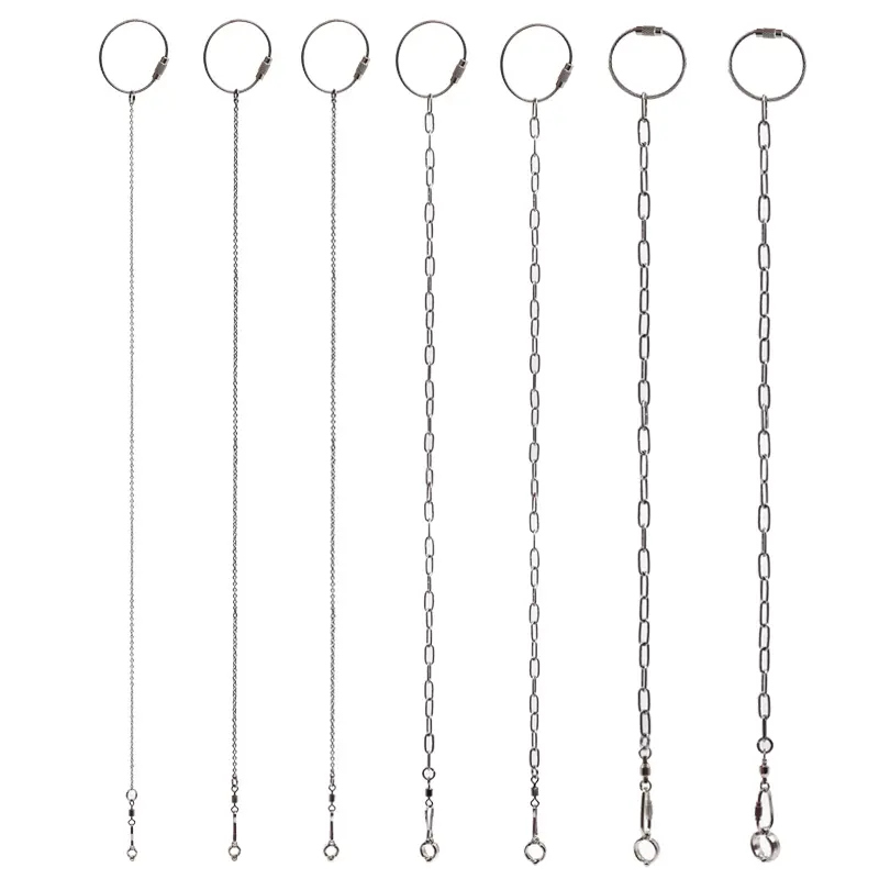 Parrot Stainless Steel Foot Ring Chain Opening Activity Ring for Lovebird Cockatiel Parakeet Bird Stand Anklet Bird Leg Rings