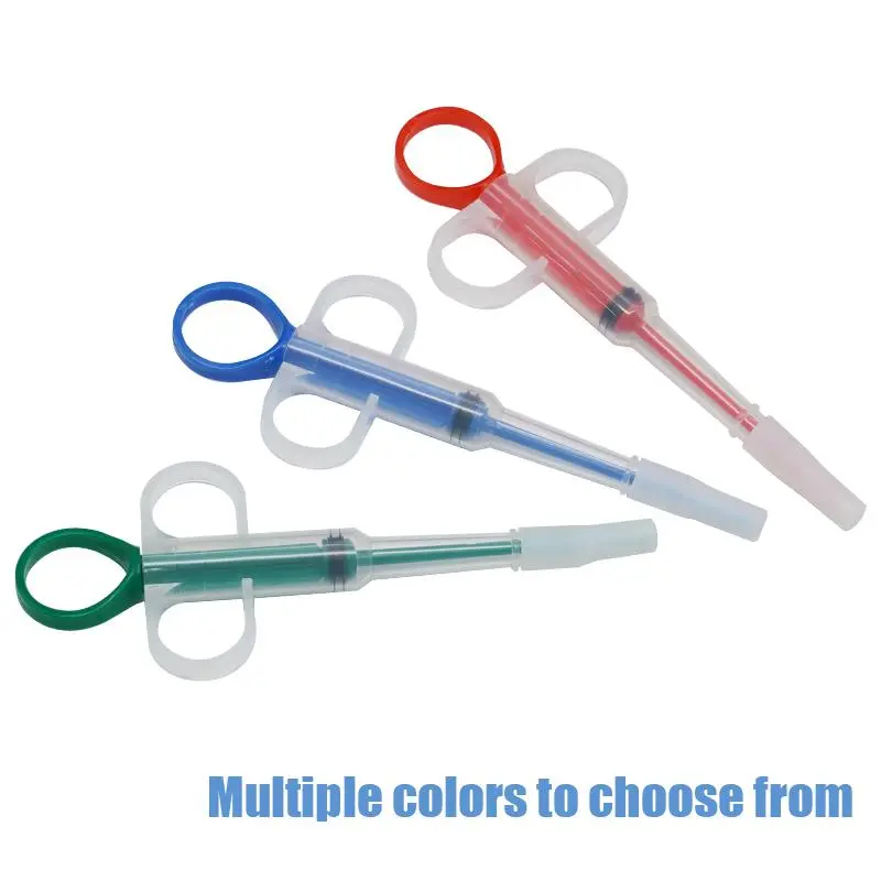 Pet Feeding Syringe Pet Drug Tablet Pusher Cats Dogs Medicine Water Syringes Feeder Supplies Can Clip Pills Cats Dogs Pet Feeder